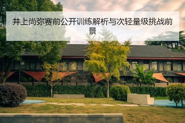 井上尚弥赛前公开训练解析与次轻量级挑战前景